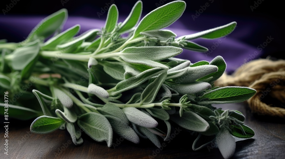 fresh herbs on a wooden table fresh herbs on a wooden table