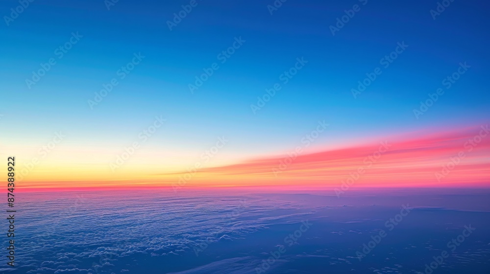 Sky Gradients Atmosphere: A photo showcasing the gradient of colors in the sky Sky Gradients Atmosphere: A photo showcasing the gradient of colors in the sky