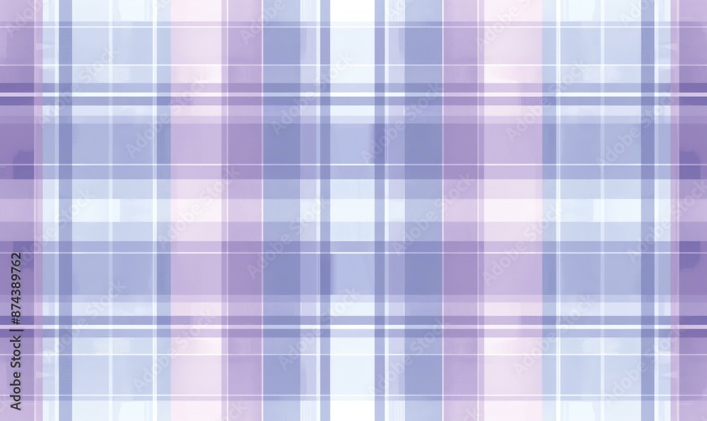 A seamless pattern of pastel purple and blue plaid. A seamless pattern of pastel purple and blue plaid.