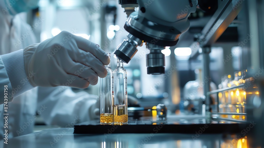 scientist working in laboratory scientist working in laboratory