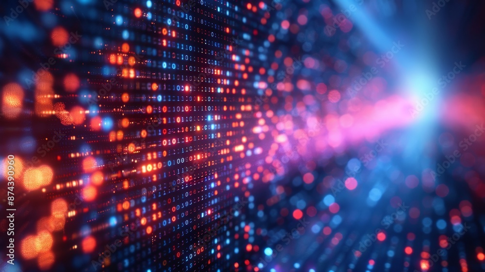 Dynamic Data Stream Concept for Tech Backgrounds Generative AI Dynamic Data Stream Concept for Tech Backgrounds Generative AI