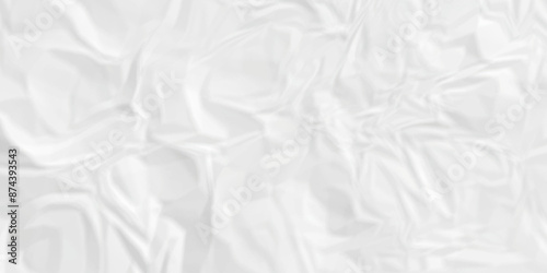 	
White wrinkly backdrop paper background. panorama craft wrinkly paper texture background, crumpled pattern texture. paper crumpled texture. white fabric crushed textured crumpled.