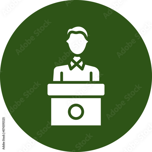 Candidate Glyph Green Circle Icon