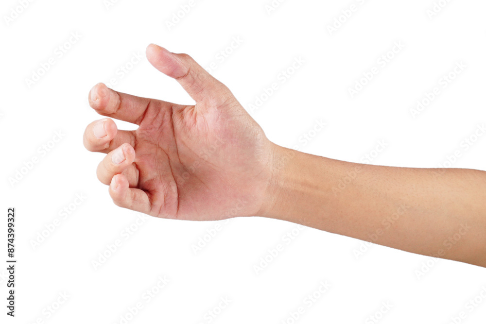 Open hand palm bare hand pose isolated transparent Open hand palm bare hand pose isolated transparent