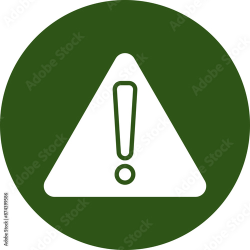 Emergency Glyph Green Circle Icon