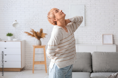 Mature woman suffering from...