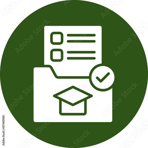 Unit Glyph Green Circle Icon