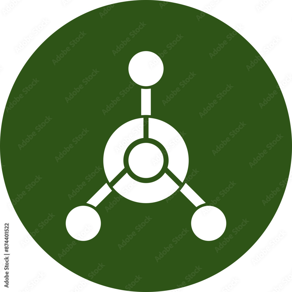 Chemica Weapon Glyph Green Circle Icon Chemica Weapon Glyph Green Circle Icon