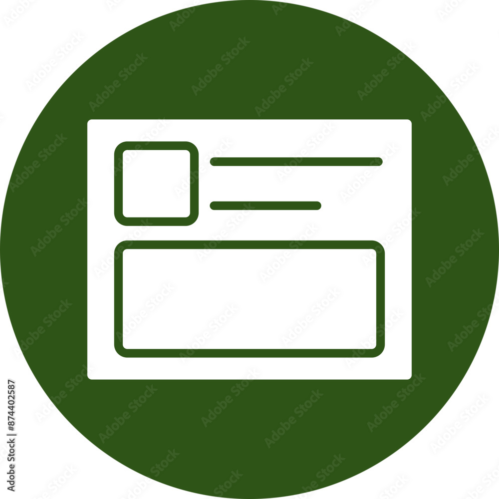 Web Feed Vector Glyph Green Circle Icon Web Feed Vector Glyph Green Circle Icon