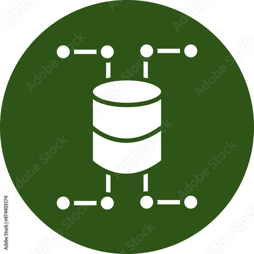 Cdn Vector Glyph Green Circle Icon