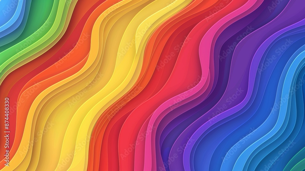 Vibrant Rainbow Background for Pride Month Celebrations Generative AI Vibrant Rainbow Background for Pride Month Celebrations Generative AI