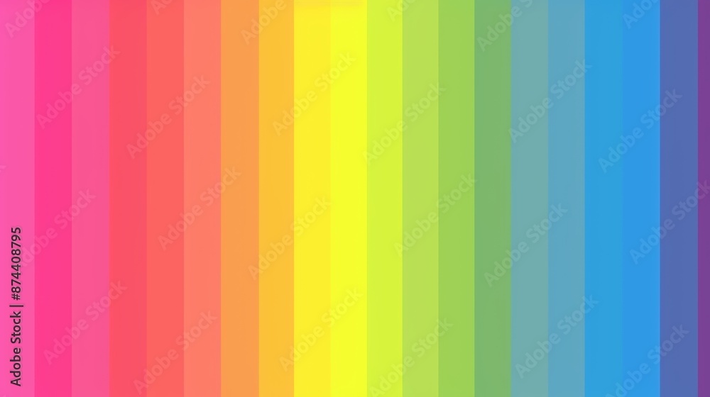 Vibrant Rainbow Background for Pride Celebrations Generative AI