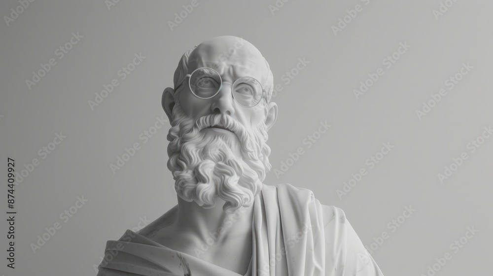 Fototapeta premium Sculpted Homage to an Iconic German Mathematician in Marble
