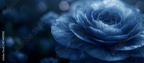 Abstract Blue Flower