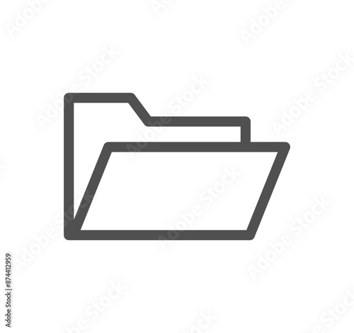 Business icon outline and linear vector.	
