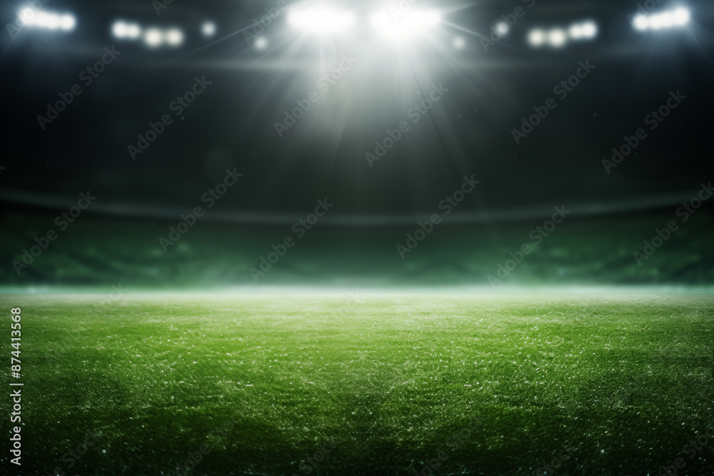 Soccer stadium with spotlight background for your mockup design Soccer stadium with spotlight background for your mockup design