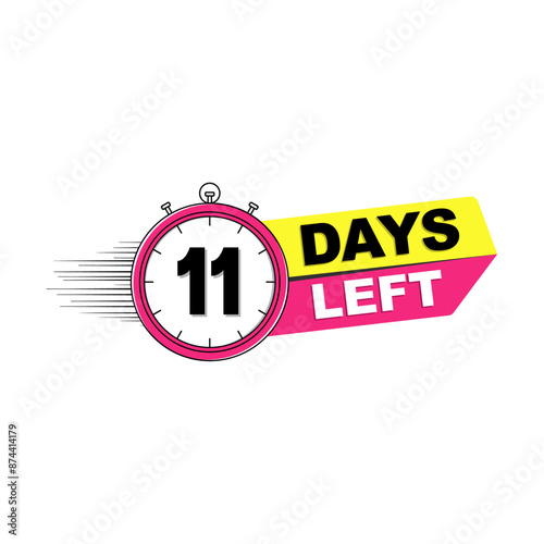 Number of days left countdown 11 days left