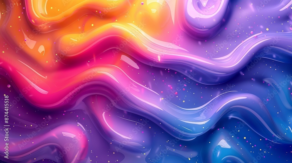 Abstract Colorful Liquid Swirls Abstract Colorful Liquid Swirls