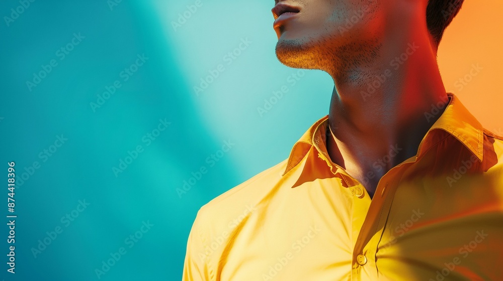 a man in a yellow shirt a man in a yellow shirt