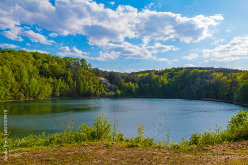 Jezioro Turkusowe (Turquoise Lake) is a beautiful natural attraction located near Międzyzdroje in the Wolin National Park, Poland. 