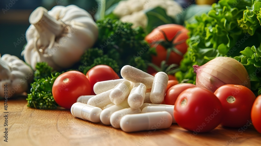 Assortment of Fresh Organic Vegetables on Wooden Table for Healthy Cooking and Eating Assortment of Fresh Organic Vegetables on Wooden Table for Healthy Cooking and Eating