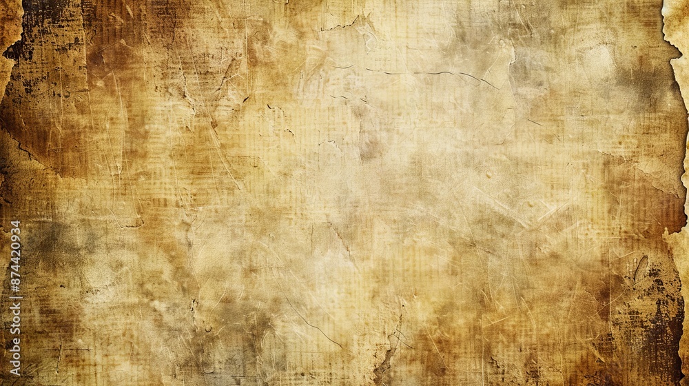 Obraz premium Distinctive vintage paper background image with ample copy space for customizable text.