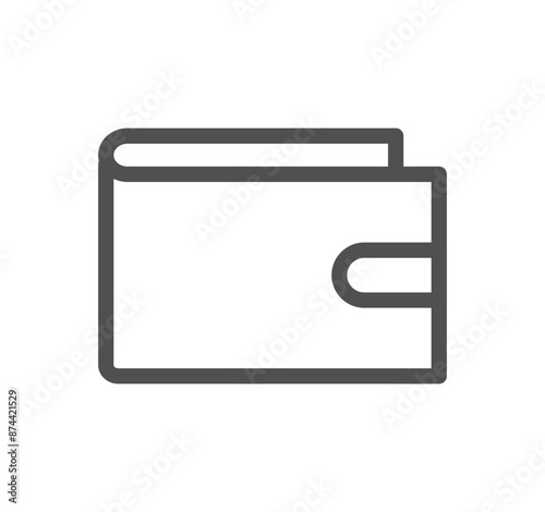 Money savings icon outline and linear vector.	