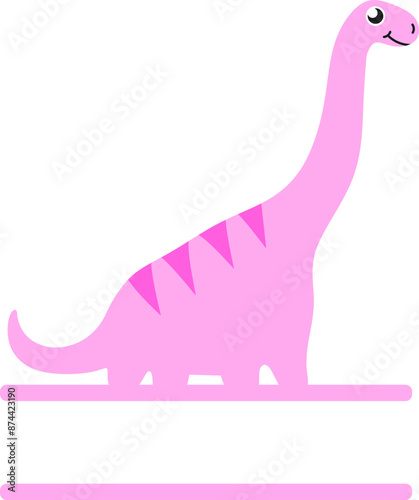 Dinosaur Split Boarder For Name or Word 
