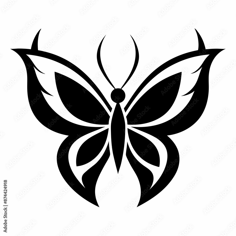 black butterfly isolated on white black butterfly isolated on white