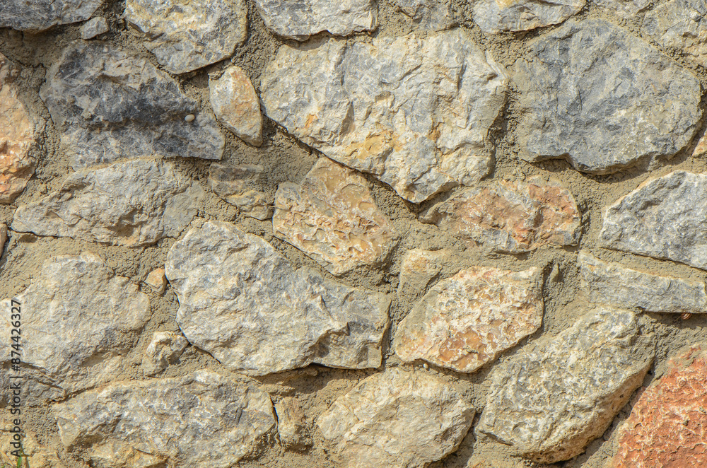 Wall of stones as a texture for background Wall of stones as a texture for background