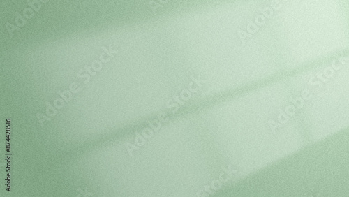 Window shadow green abstract background with grainy texture. Abstract green gradient. Minimalist futuristic background