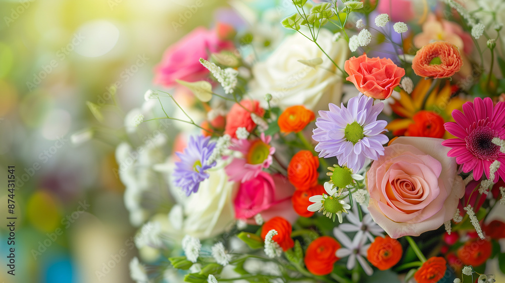 Fototapeta premium large bouquet of flowers