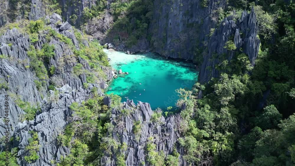 Mesmerizing Twin Lagoon in Coron Island, Philippines. Mesmerizing Twin Lagoon in Coron Island, Philippines.
