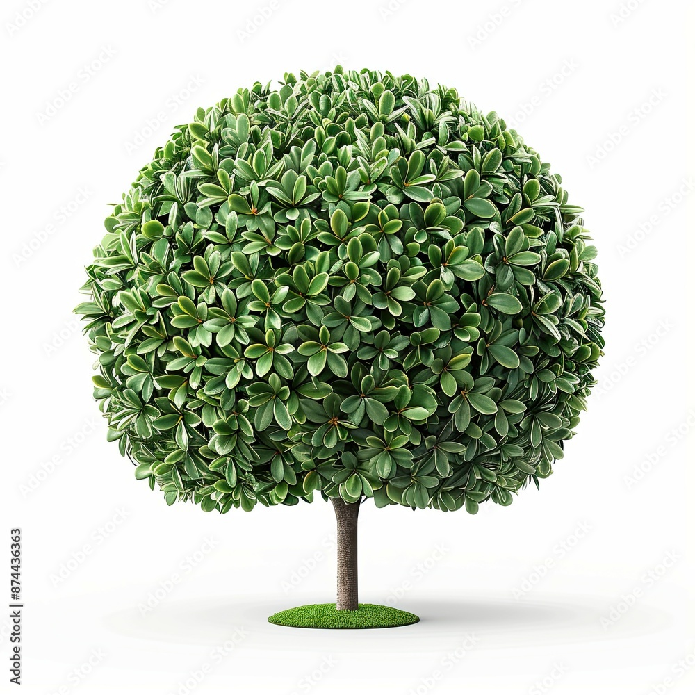bush plant isolated on a white background bush plant isolated on a white background