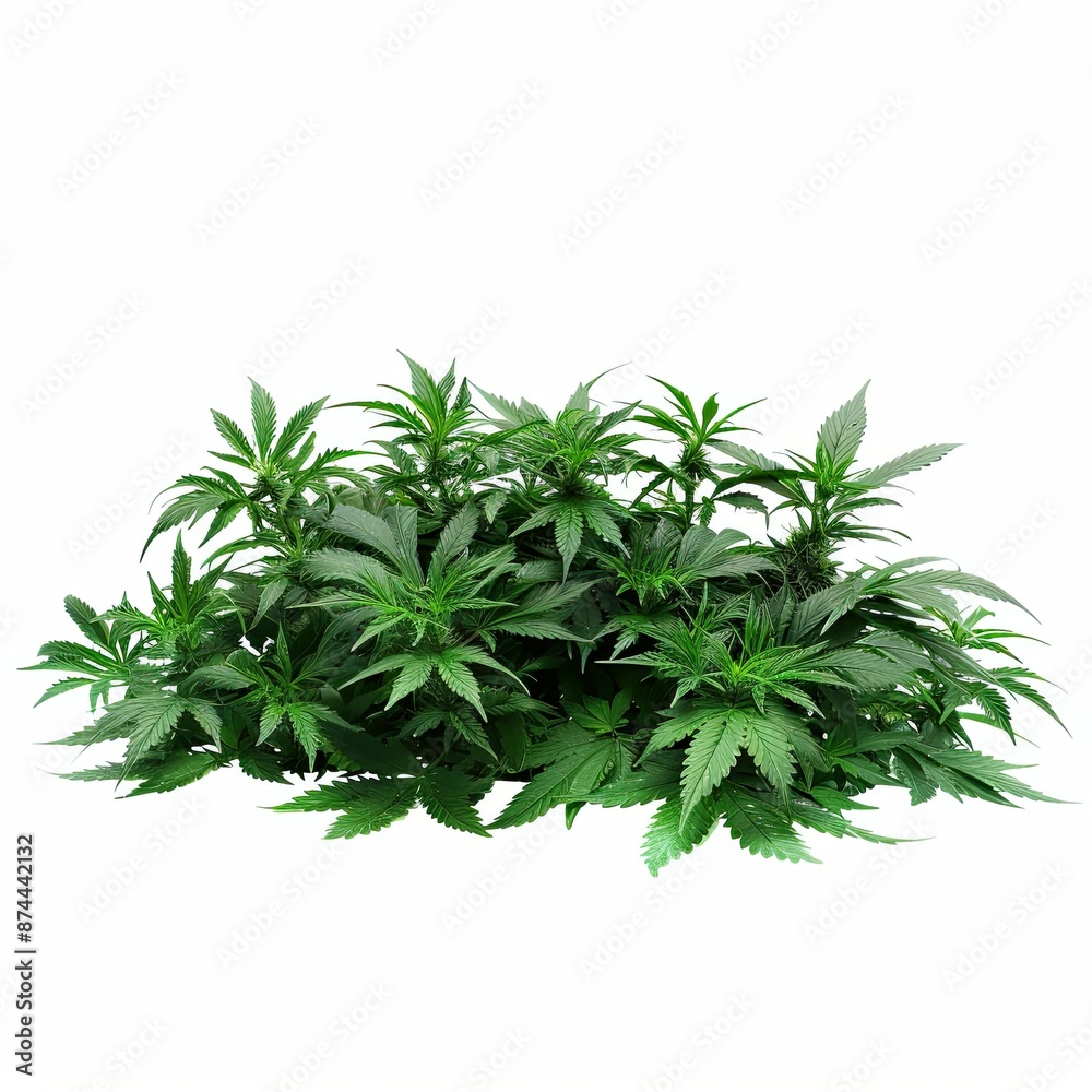bush plant isolated on a white background bush plant isolated on a white background