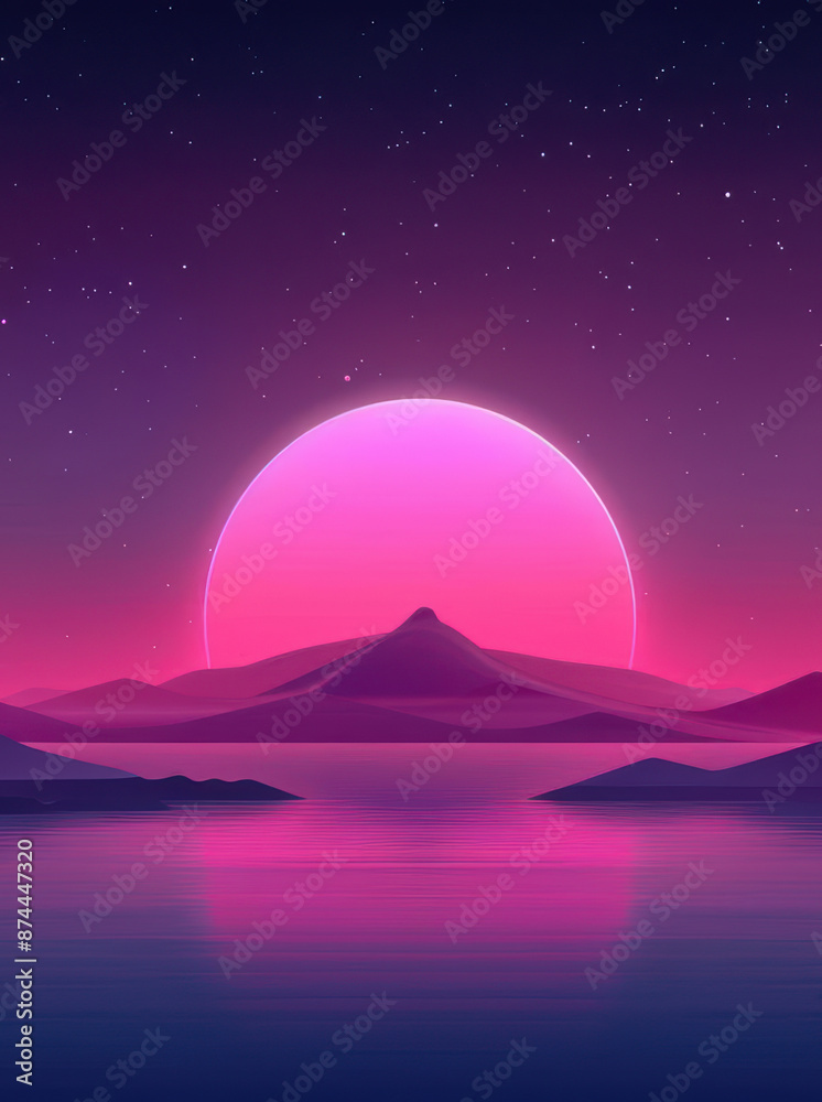 Glitch landscape flat design front view futuristic theme animation vivid Glitch landscape flat design front view futuristic theme animation vivid