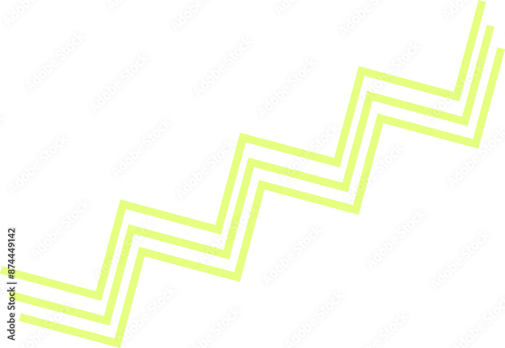 Zig Zag Line Shape Vector Graphic Image Zig Zag Line Shape Vector Graphic Image