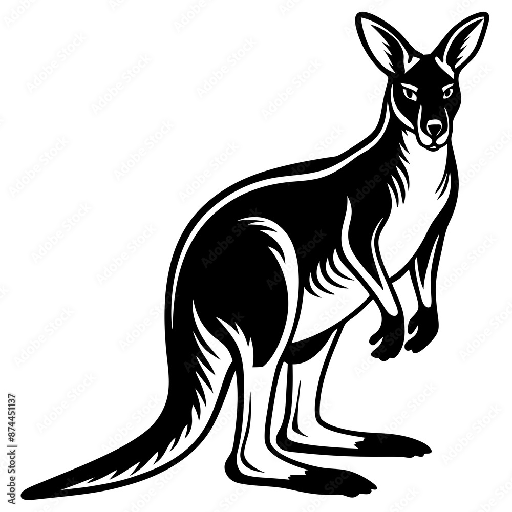 Vector Illustration of Kangaroo: Discover Detailed Kangaroo Graphics Vector Illustration of Kangaroo: Discover Detailed Kangaroo Graphics