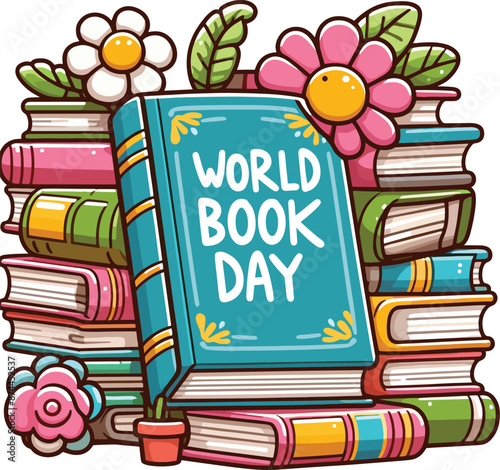National Book Lovers Day, August 9 Vector Illustration for Celebrating Book Lovers Day.