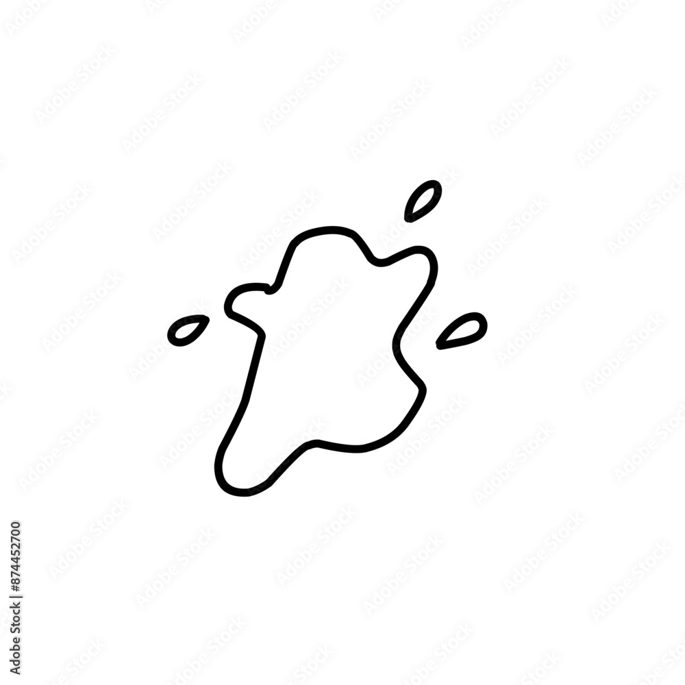 outline Splash of water or paint outline Splash of water or paint