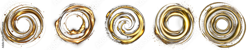 Circular pattern with gold hues and intricate details Circular pattern with gold hues and intricate details