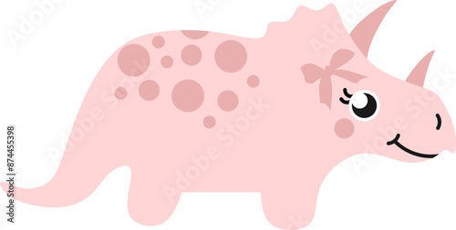 Pretty Girly Dinosaur Graphic