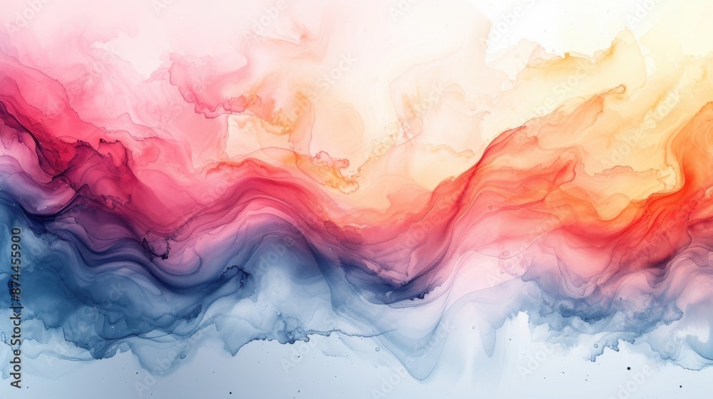 Fototapeta premium Abstract background with watercolor