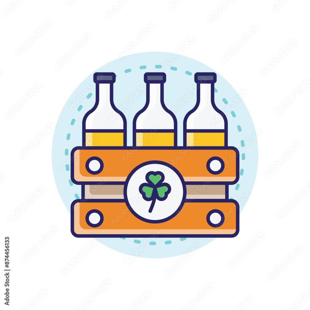 Beer Box vector icon Beer Box vector icon
