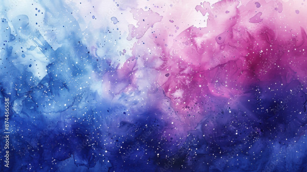 Mystical watercolor background of a galaxy Mystical watercolor background of a galaxy