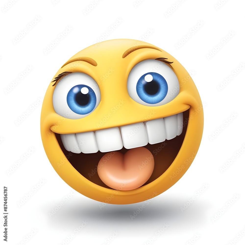 Crazy face smiley emoji