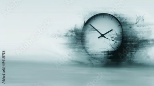 Wallpaper Mural Abstract Clock in Motion Blur Torontodigital.ca