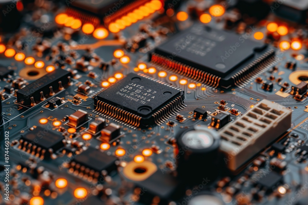 Close-Up of Computer Circuit Board Close-Up of Computer Circuit Board