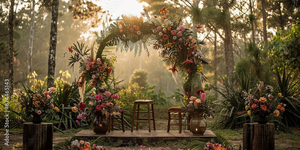 Obraz premium wedding altar, reception