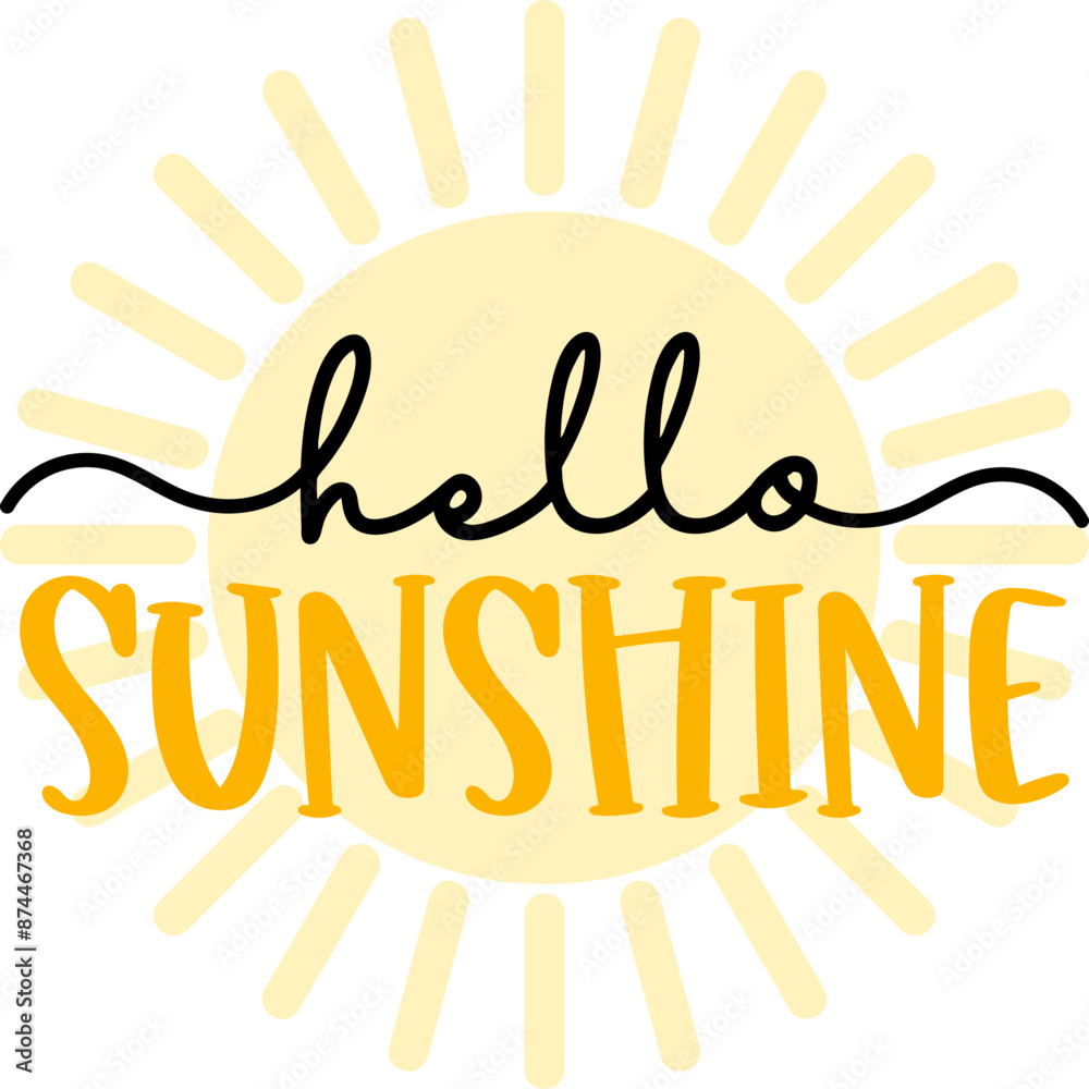 Hello Sunshine Summer Vacation Design Hello Sunshine Summer Vacation Design